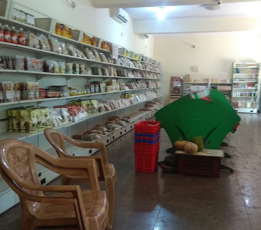 Inside Jaivik Mall, the organic store at Lalbagh